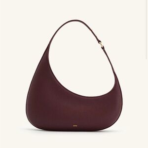 JW PEI Sleek Crescent Hobo Bag in Deep Brown
